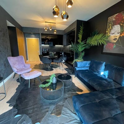 Alquiler de un impresionante apartamento de diseño de 3 habitaciones, 80 m², distrito Belgrade Waterfront, Belgrado, Serbia